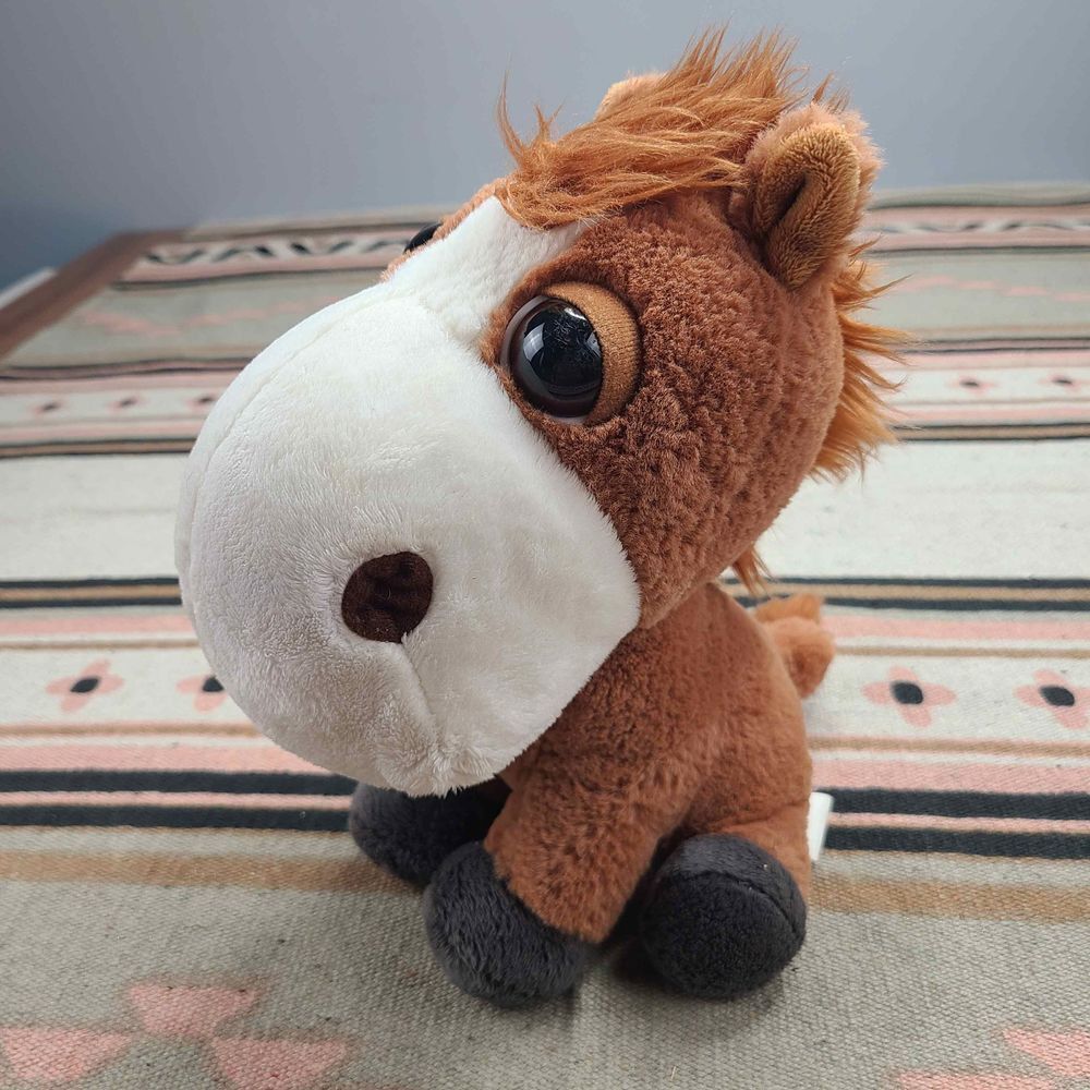 TCC Soft plush toy Big Headz Horse Farm Animal, Gentle Eyes high 10"